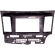 Moldura EXPEX 2Din - Lancer 2008/2017 - Preto c/ Acabamento Prata - EPX326