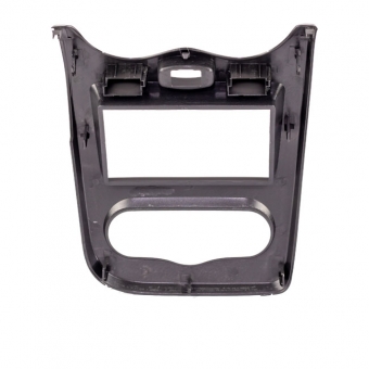 Moldura EXPEX 2Din - Sandero 2013/2014 - Preto c/ Acabamento Prata