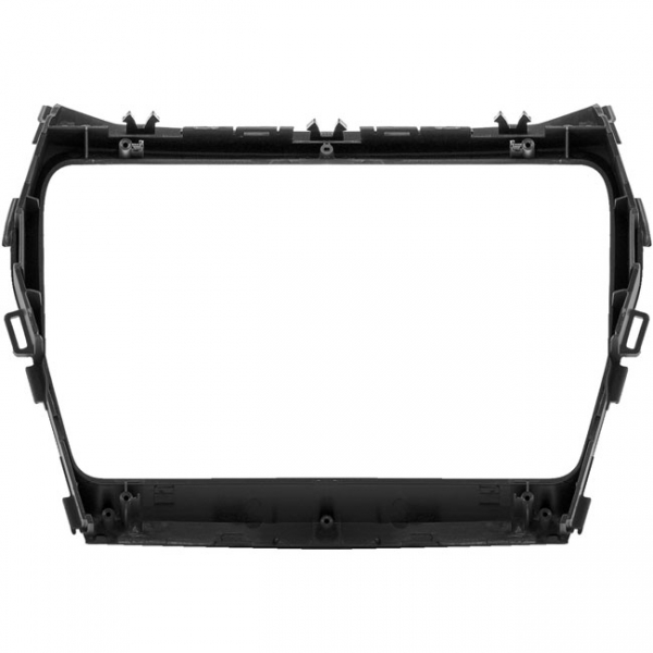 Moldura EXPEX 9 Pol - Hyundai Santa Fé 2014/2017 - Preto c/ Acabamento Prata - EPX9HY001