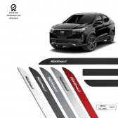 Friso Lateral Facão Fastback TOP MIX - Preto Vulcano