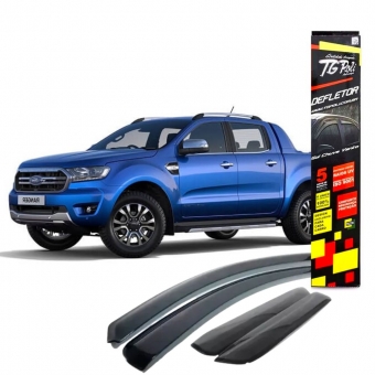 Calha de Chuva Defletor Ranger Cabine Dupla 2013/2021 - 4 Portas - TG POLI