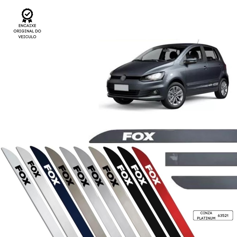 Friso Lateral Facão Fox TOP MIX - Cinza Platinum