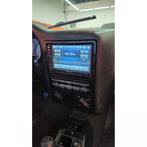 Moldura FIAMON 7 Pol - Volkswagen Gol/Parati/Saveiro G2 Bola - Preto - 4027