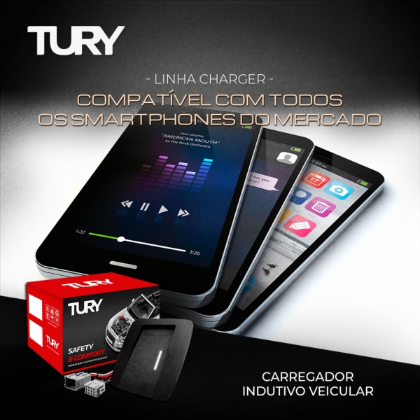Carregador por Indução Tury iCharger Creta 2022 em diante - iCHARGER 1.0 L