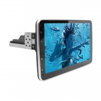 Central Multimídia 1Din 10.1 Pol 180º H-Tech Android c/ Espelhamento GPS/BT/USB