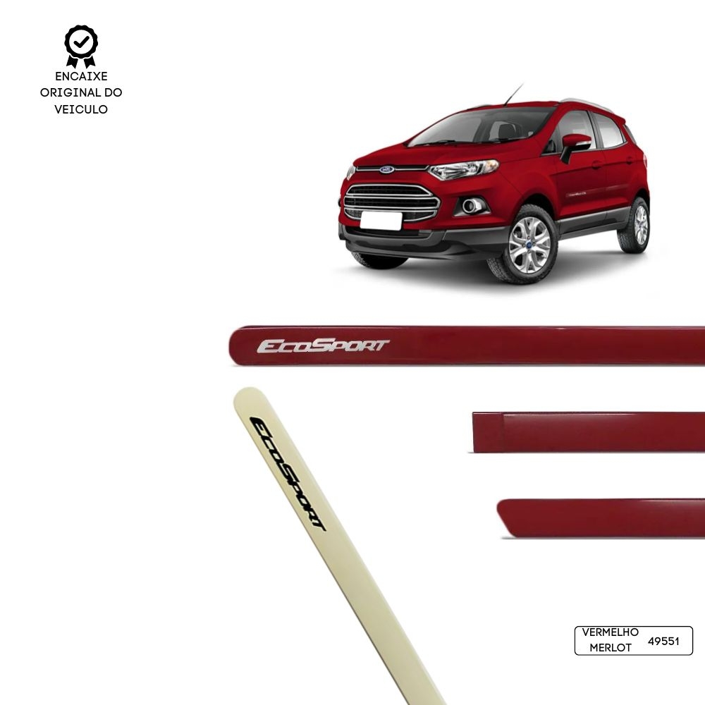 Friso Lateral Redondo Ecosport TOP MIX - Vermelho Merlot