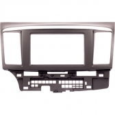 Moldura EXPEX 2Din - Lancer 2008/2017 - Preto c/ Acabamento Prata - EPX326