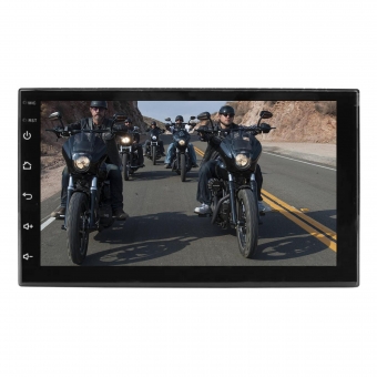 Central Multimídia 7 Pol H-Tech c/ Android Espelhamento GPS/BT/USB