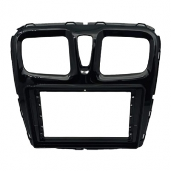 Moldura FIAMON 9 Pol Flutuante - Renault Logan/Sandero 2014/2020 - Black Piano