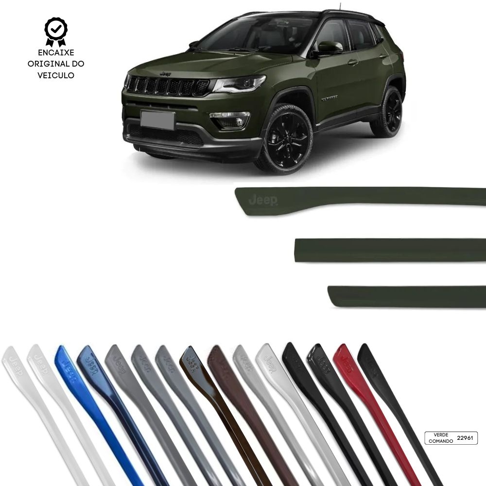 Friso Lateral Modelo Original Compass TOP MIX - Verde Comado