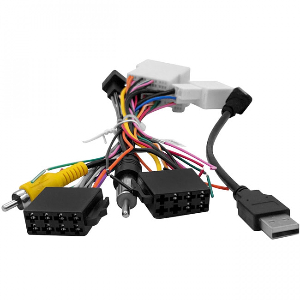 Kit Fácil - Chicote de Som e Antena EXPEX Toyota 2019 c/ Plug para Interface - EXCTO-074
