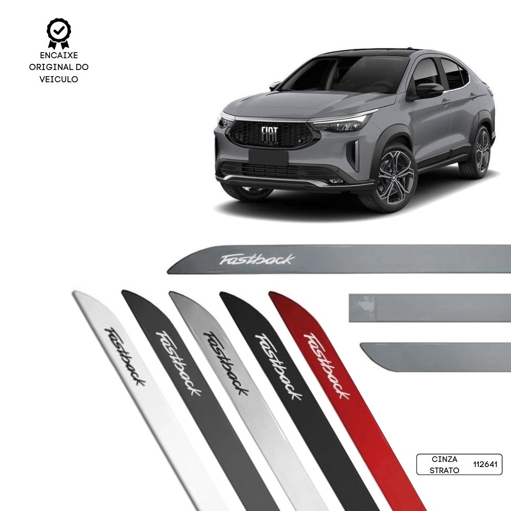 Friso Lateral Facão Fastback TOP MIX - Cinza Strato