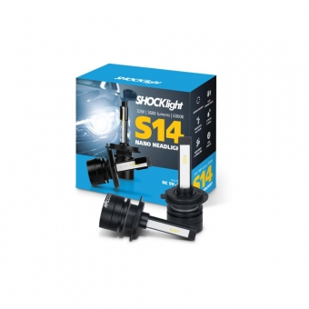 HEADLIGHT S14 NANO H7 6000K 12V 32W 3600LM
