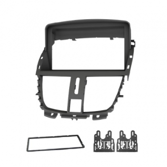 Moldura FIAMON 7 Pol - MP5 - Peugeot 207 2008/2014 - Preto Fosco