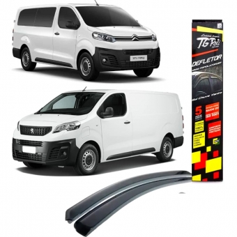 Calha de Chuva Defletor Peugeot Expert/Citroen Jumpy 2018/2022 - 2 Portas - TG POLI