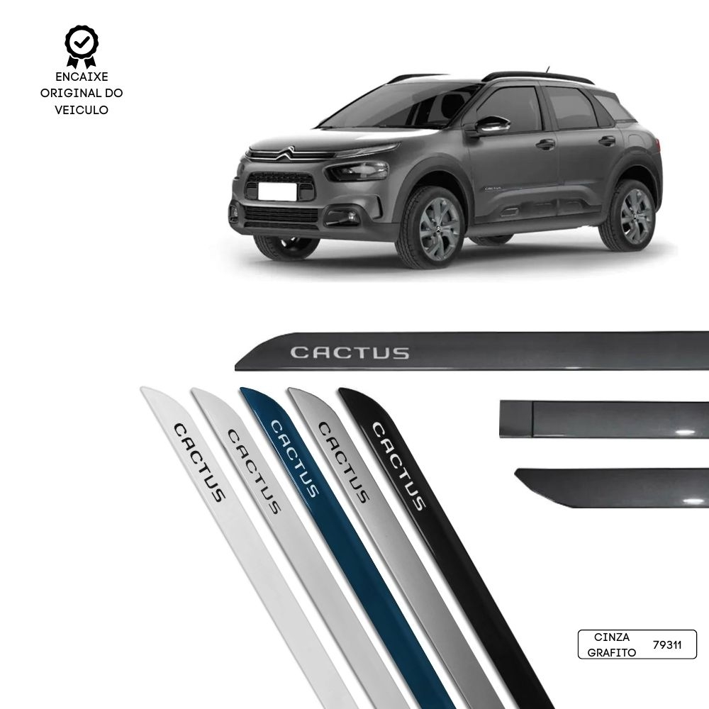 Friso Lateral Facão C4 Cactus TOP MIX - Cinza Grafito