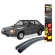 Calha de Chuva Defletor Ford Escort Hobby 1984/1996 - 2 Portas - TG POLI