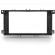 Moldura EXPEX 2Din - Focus 2009/2013 - Prata - EPX124