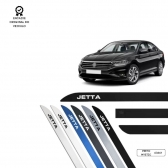 Friso Lateral Facão Jetta TOP MIX - Prata Snow