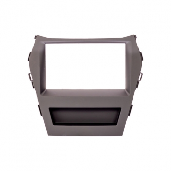 Moldura EXPEX 2Din - Santa Fé 2014/2018 c/ Multimídia Original - Preto