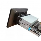 Central Multimídia Rotativa 1Din 9 Pol H-Tech c/ Android GPS/BT/SD/AUX - HT-9290CA