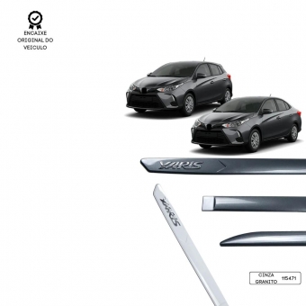 Friso Lateral Facão Yaris Alto Relevo Modelo Original TOP MIX