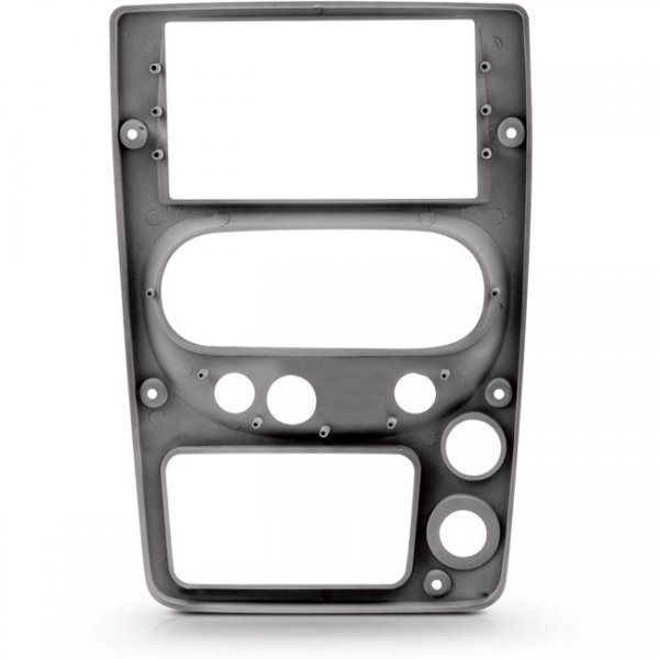 Moldura EXPEX 1Din/2Din - MP5 - Troller 2004/2014 - Prata - EPX494 (AP1344)