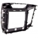 Moldura EXPEX 10 Pol - Hyundai Creta 2016/2021 - Preto c/ Acabamento Prata - EPX10HY002