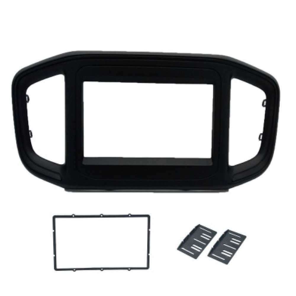 Moldura FIAMON 7 Pol - Fiat Strada 2021/2022 Fiat Fiorino/Peugeot Partner 2022 - Black Piano - 4222